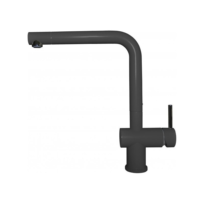 Elleci STREAM Modern Miscelatore cucina monocomando - granitek - nero