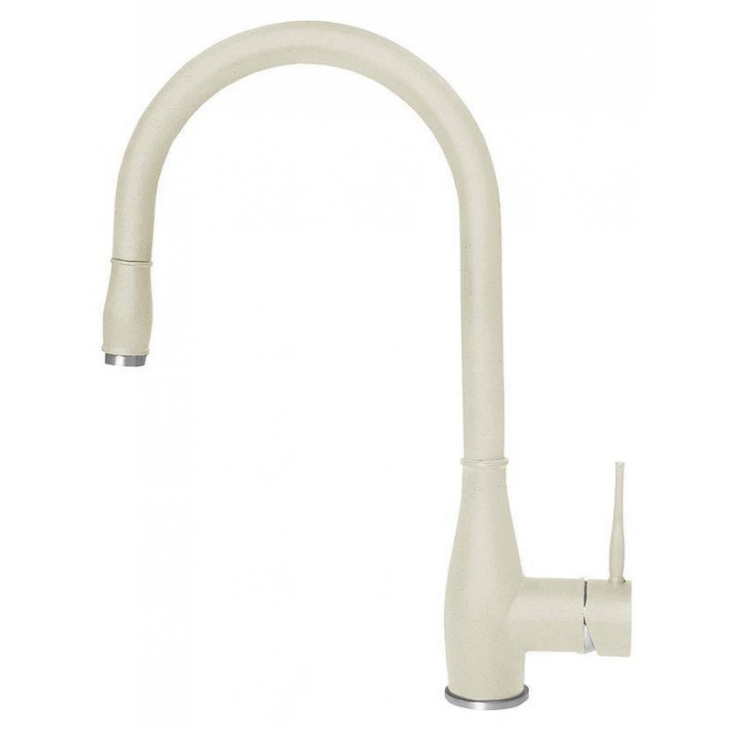 Elleci NEVA Classic Miscelatore cucina con doccetta - granitek - bianco antico