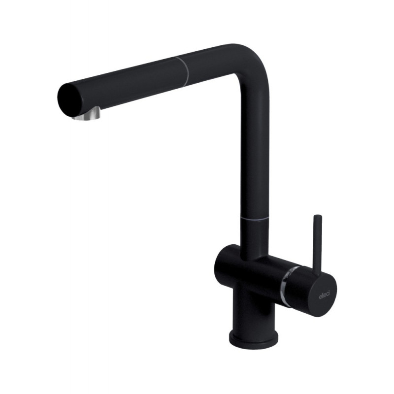 Elleci BIO STREAM PLUS  Miscelatore cucina con antibatterico - keratek - black