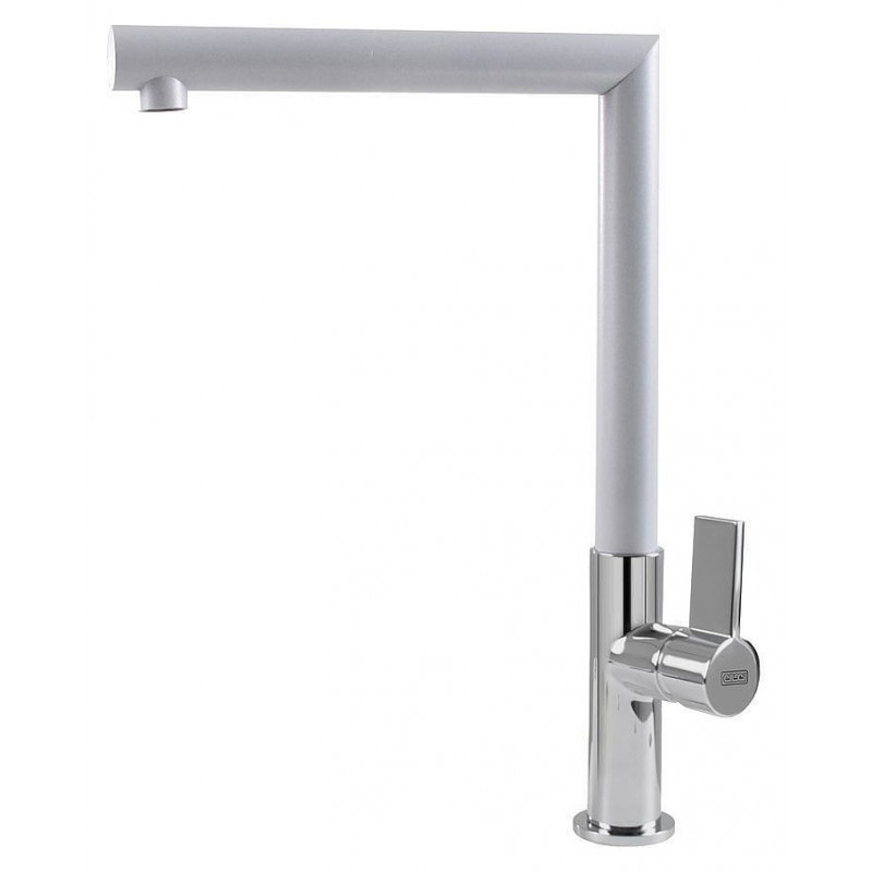 Elleci ARES Modern Miscelatore cucina monocomando - metaltek - aluminium