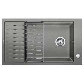 Blanco ELON XL 8 S Elon Lavello incasso cm. 86 x 50 silgranitalumetallicgocciolatoio reversibile