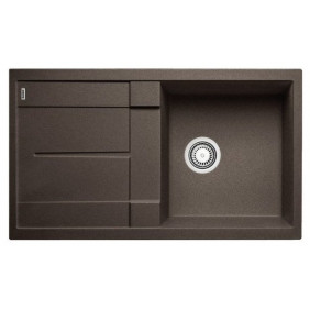 Blanco METRA 5 S Metra Lavello incasso cm. 86 x 50 silgranitcaffègocciolatoio reversibile