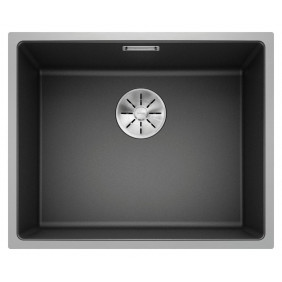 Blanco SUBLINE 500-IF STEELFRAME Subline Lavello semifilo/filotop cm. 54 x 44 silgranitantracite