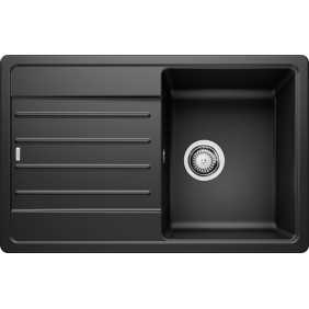 Blanco LEGRA 45 S Lavello 1 vasca sopratop 78 x 50 con gocciolatoio reversibilenero