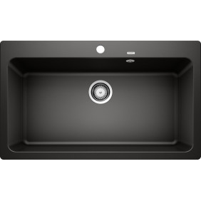 Blanco NAYA XL 9 Comfort Lavello 1 vasca sopratop 86 x 51nero