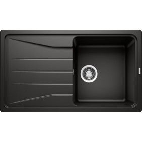 Blanco SONA 5 S Lavello 1 vasca sopratop 86 x 50 con gocciolatoio reversibilenero