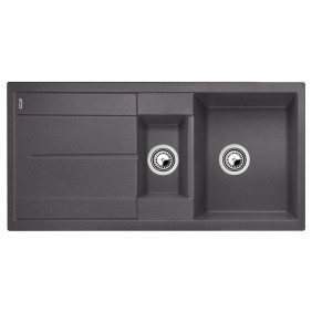Blanco METRA 6 S Metra Lavello incasso cm. 100 x 50 silgranitgrigio rocciagocciolatoio reversibile