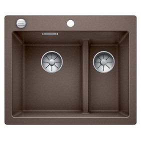 Blanco 1521698 Pleon 6 Split Lavello incasso 62 x 51 caffè