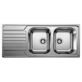 Blanco DINAS 8 S Dinas Lavello incasso cm. 116 x 50 inoxgocciolatoio sinistro