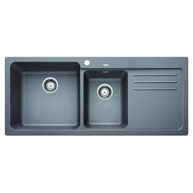 Blanco 1519656 Blanco Naya 8 S Lavello incasso 116 x 50 alumetallicgocciolatoio destro