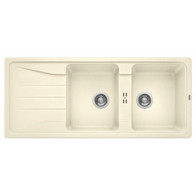 Blanco SONA 8 S Sona Lavello incasso cm. 116 x 50 silgranitjasminegocciolatoio reversibile